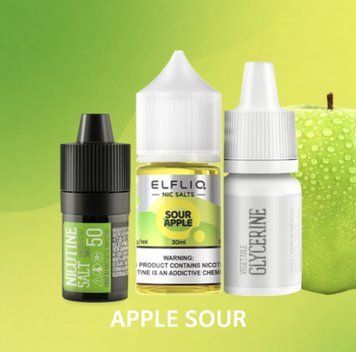 Elfliq Sour Apple (Кисле Яблуко, 50 мг, 30 мл) 48 фото