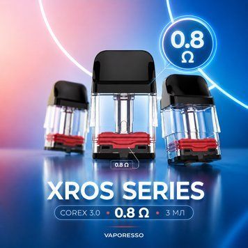 Картридж Vaporesso Xros COREX 3.0 0.8 Ом 3 мл 20 фото