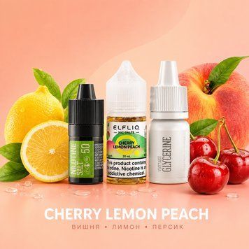 Elfliq Cherry Lemon Peach (Вишня Лимон Персик, 50 мг, 30 мл) 50 фото