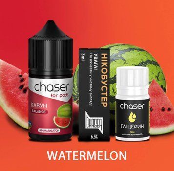 CHASER Watermelon (Кавун) &mdash; 30 мл / 50 мг &mdash; рідина 31 фото